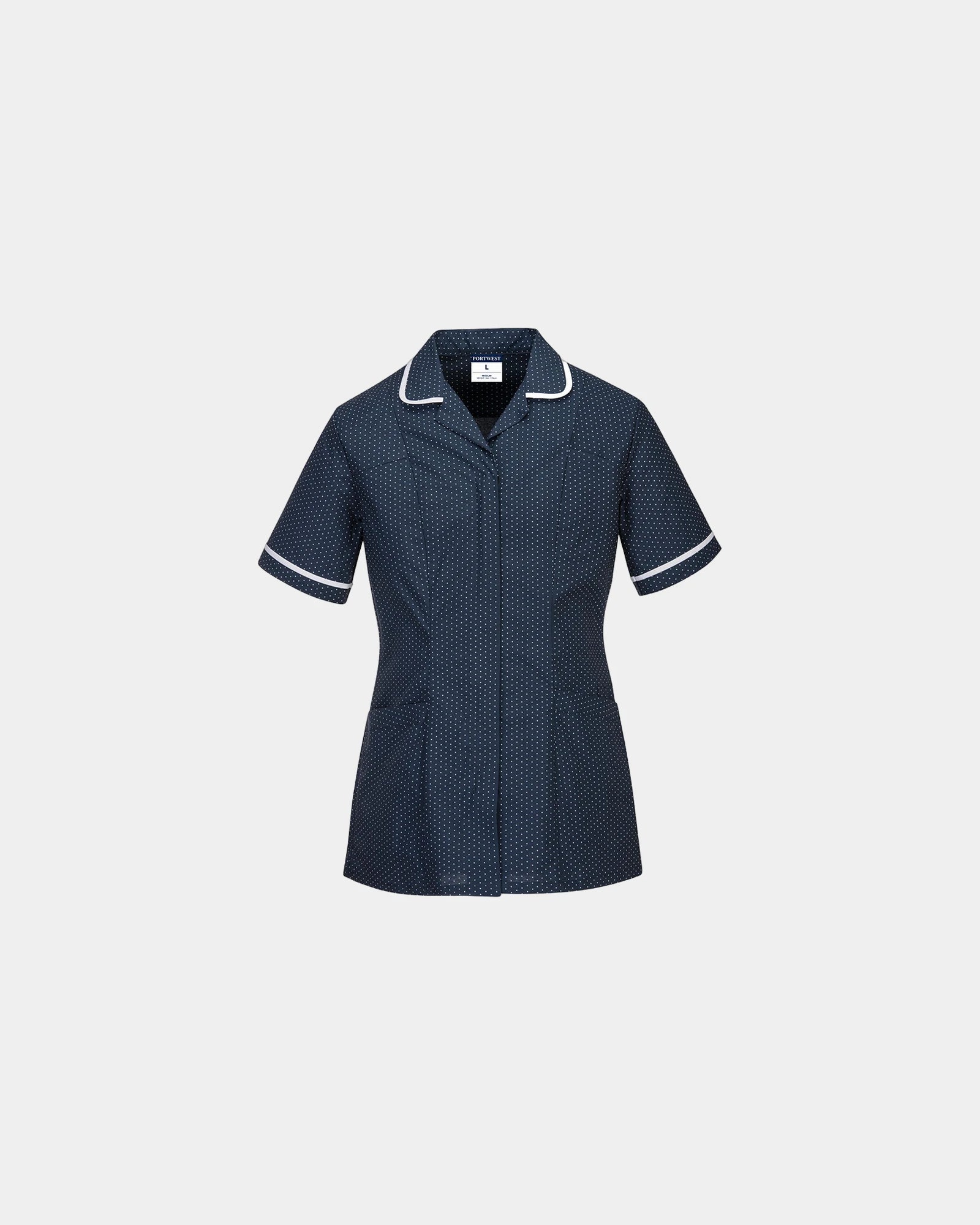 Tunika Stretch Polyester 65% zum Personalisieren - Marineblau
