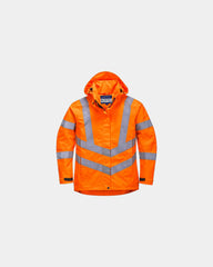 Parka Damen Hi-Vis atmungsaktiv zum Personalisieren - Orange
