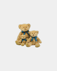 Kinder-Teddybär mit Tartan-Schleife zum Personalisieren - Hellbraun