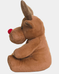 Kuscheltier Rentier mit roter Nase zum Personalisieren - 3