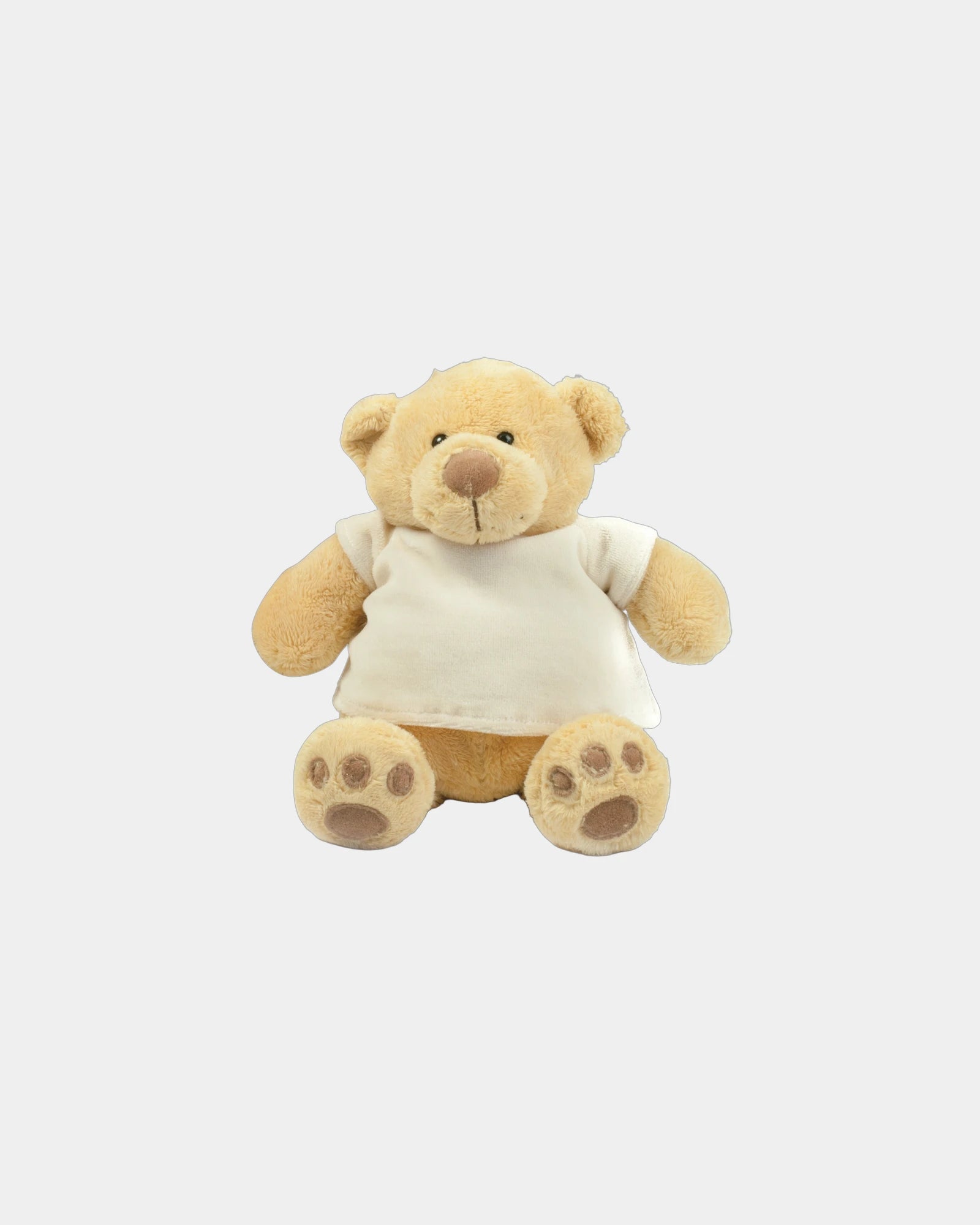 Kuscheltier Bär Honey mit Samt-T-Shirt zum Personalisieren - Braun