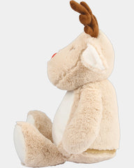 Kuscheltier Rentier mit Reißverschluss 46 cm zum Personalisieren - 2