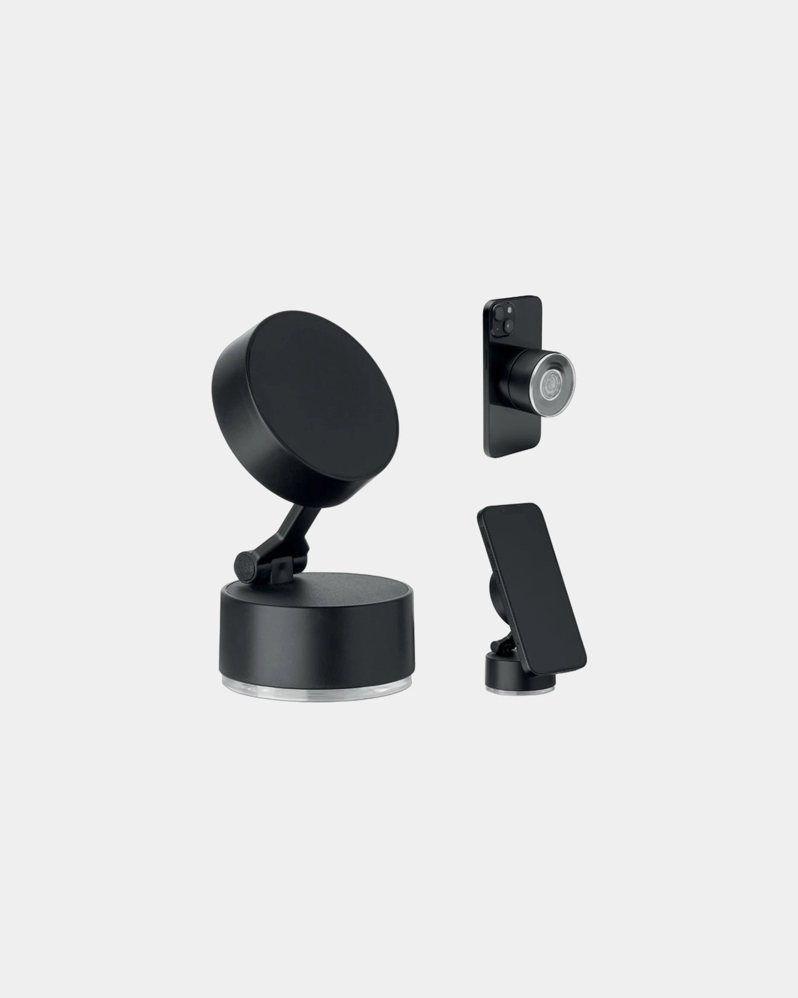 Handy-Halterung magnetisch ABS Magphone zum Personalisieren - Schwarz