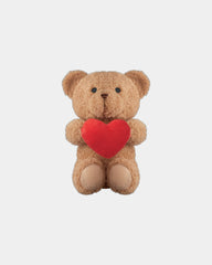 Plüschbär Polyester 23 cm mit Herz zum Personalisieren - Rot