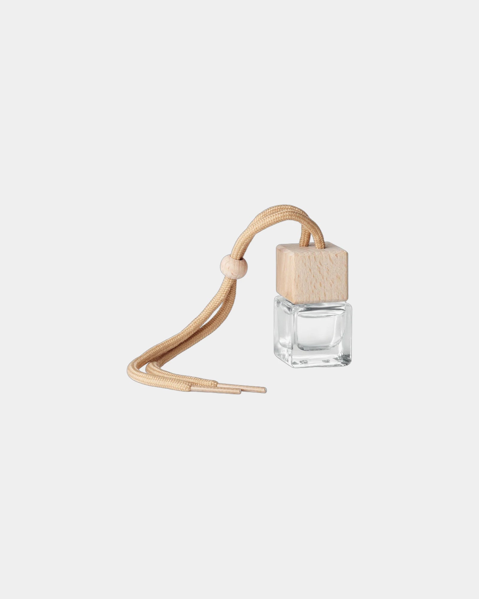 Autoduft Glas Buchenholz nachfüllbar zum Personalisieren - Holz