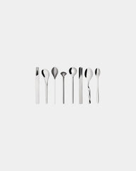Kaffeelöffel Edelstahl Alessi Set 8 Stück zum Personalisieren - Silber