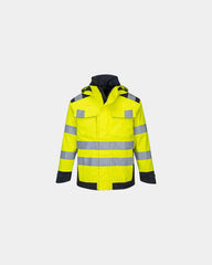 Regenjacke Portwest zum Personalisieren - Gelb-Marineblau