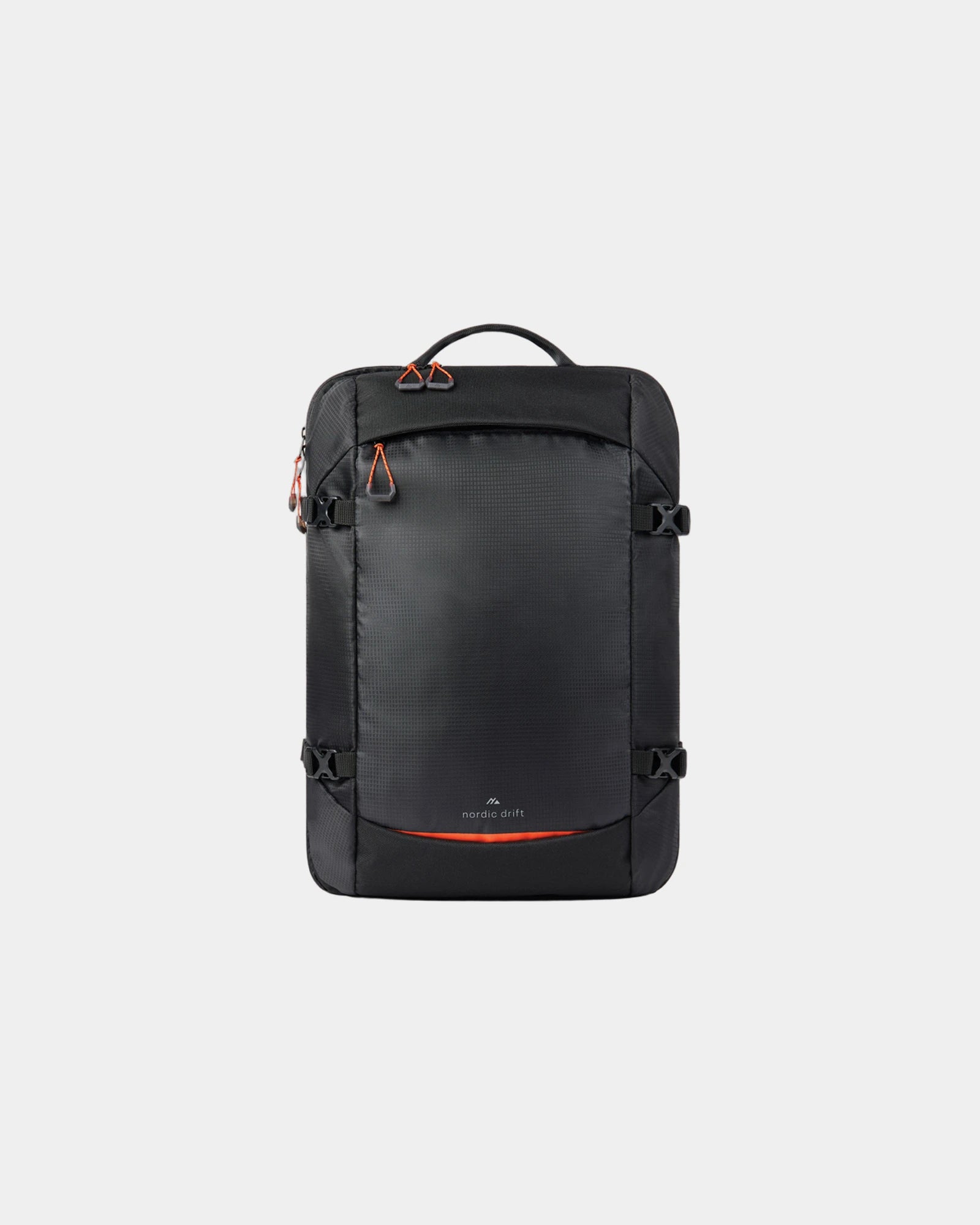 Reiserucksack 25L rPET Nordic Drift zum Personalisieren - Schwarz