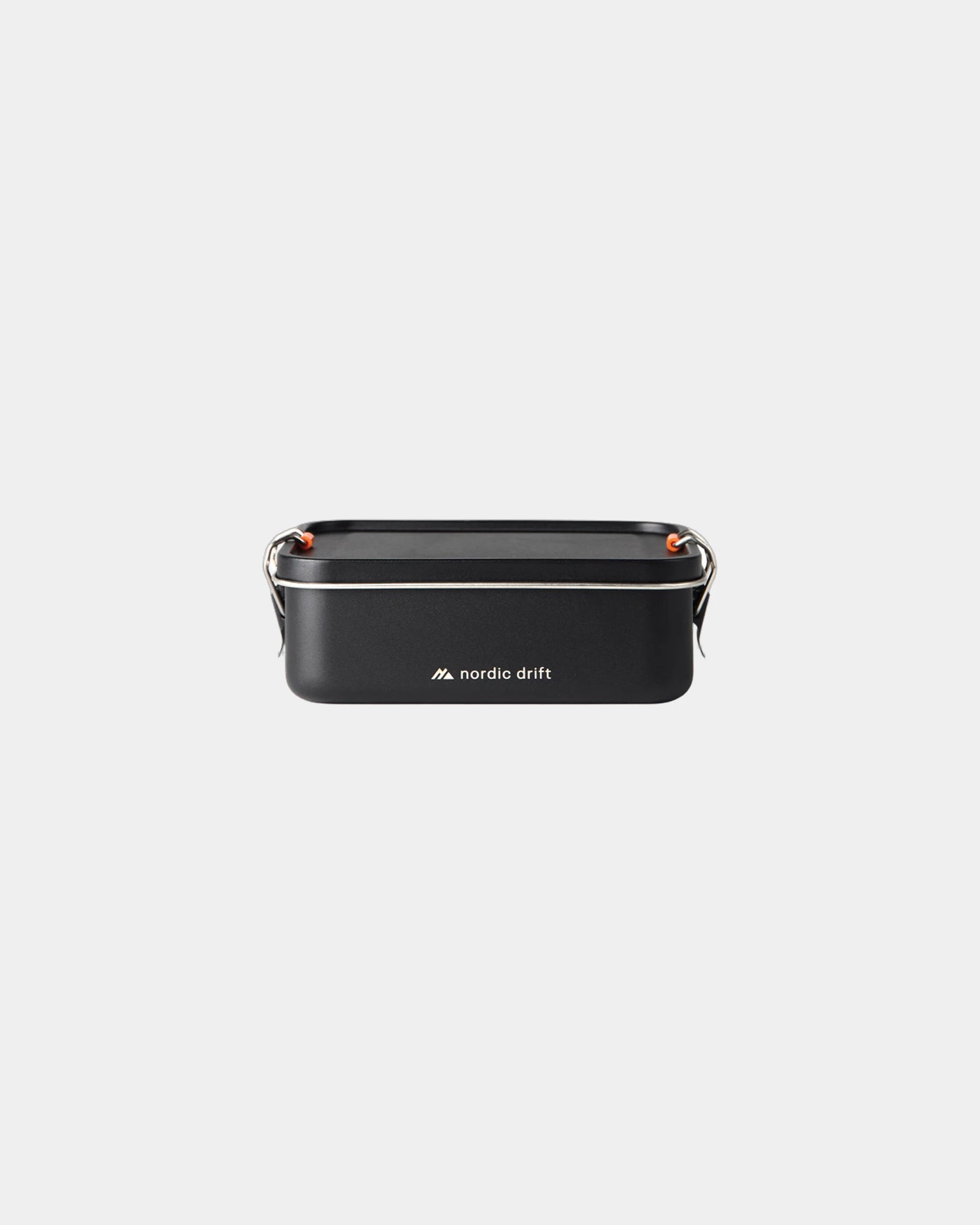Lunchbox Edelstahl recycelt Nordic Drift 1200ml zum Personalisieren - Schwarz