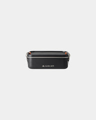 Lunchbox Edelstahl recycelt Nordic Drift 1200ml zum Personalisieren - Schwarz