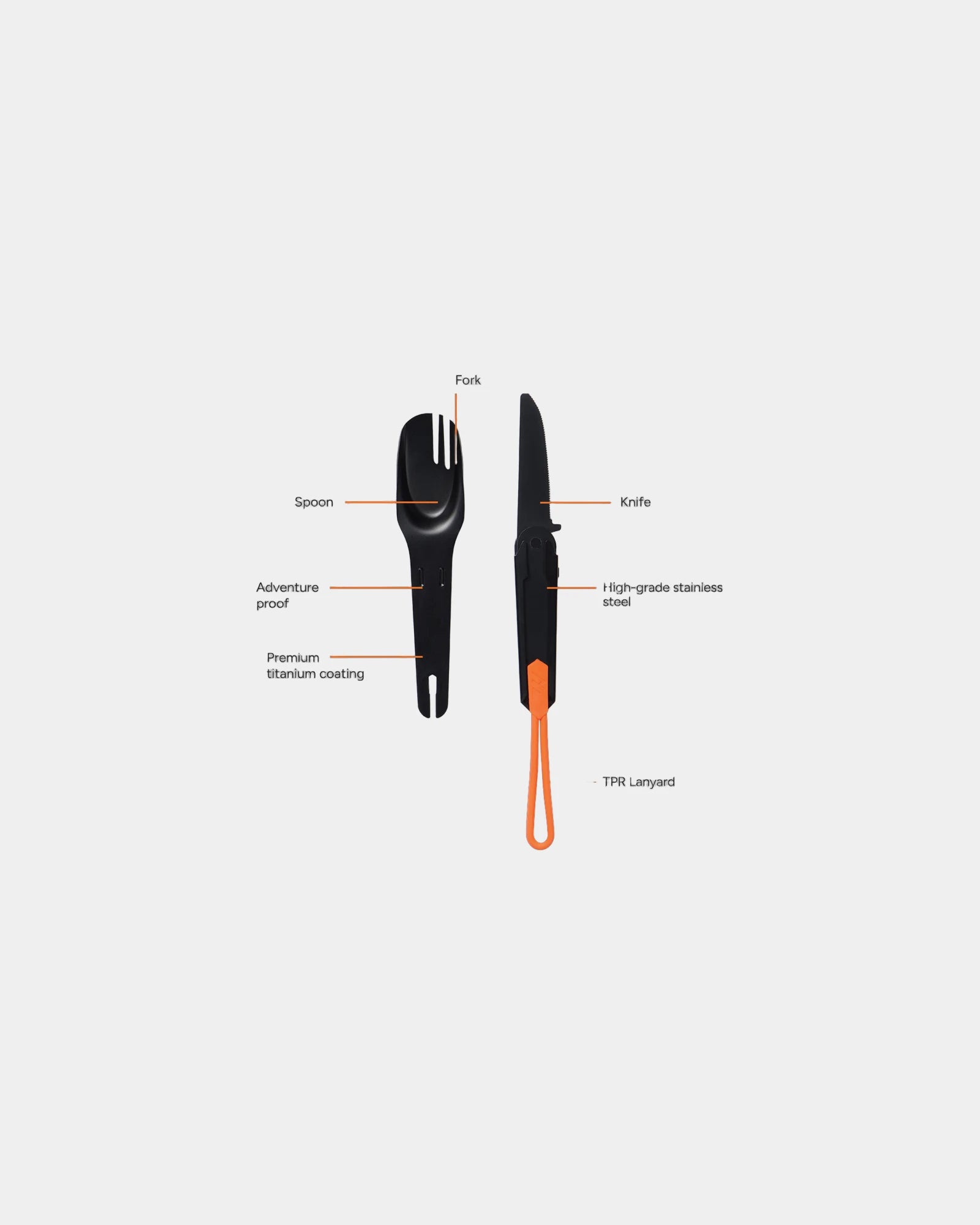 Set von 4-in-1 Besteck Nordic Drift Trail zum Personalisieren - 1