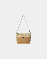 Umhängetasche aus recyceltem Nylon zum Personalisieren - Khaki Stein