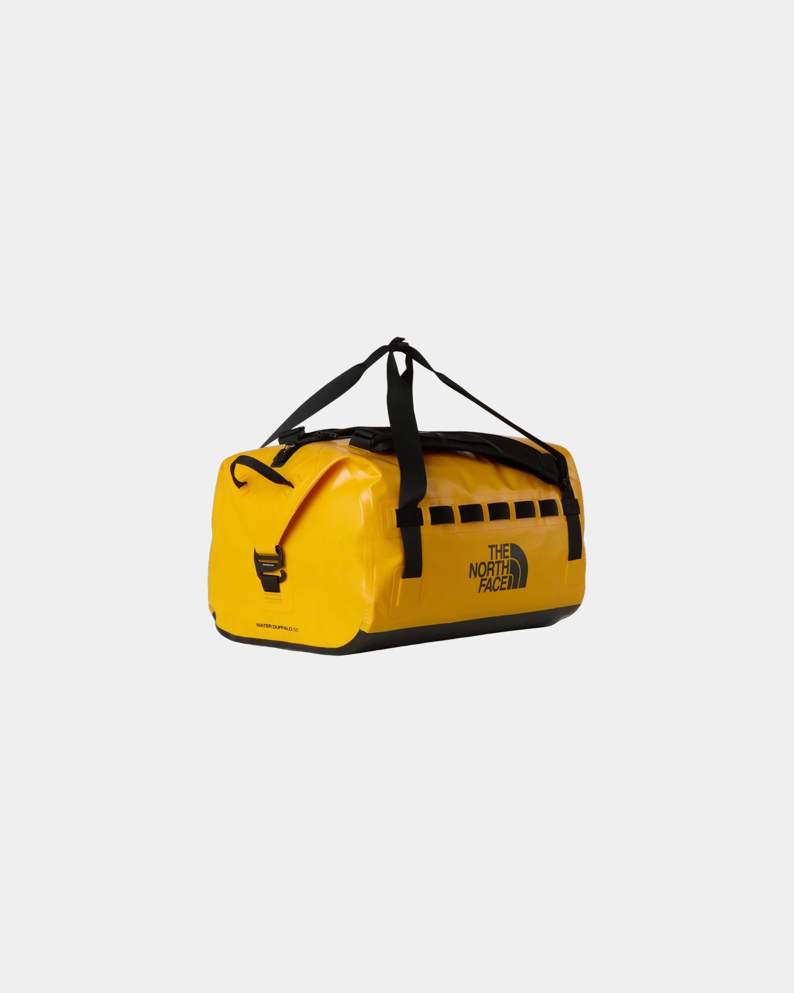 Reisetasche wasserdicht The North Face Base Camp 50L zum Personalisieren - Summit Gold-Tnf Schwarz