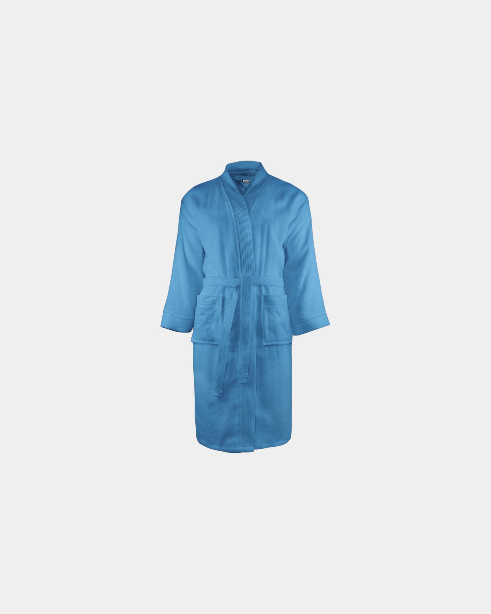 Bademantel Baumwolle 340 g/m² Classic zum Personalisieren - Aqua Azurblau