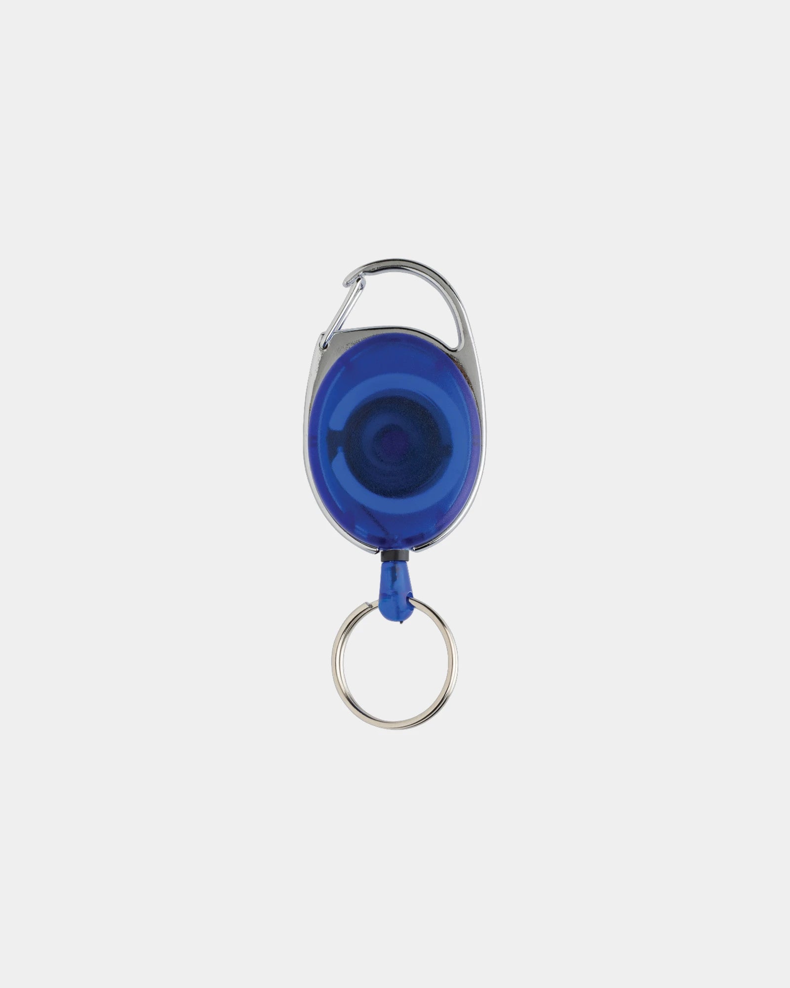Schlüsselanhänger aus recyceltem ABS mit Clip zum Personalisieren - Blau