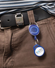 Schlüsselanhänger aus recyceltem ABS mit Clip zum Personalisieren - 7