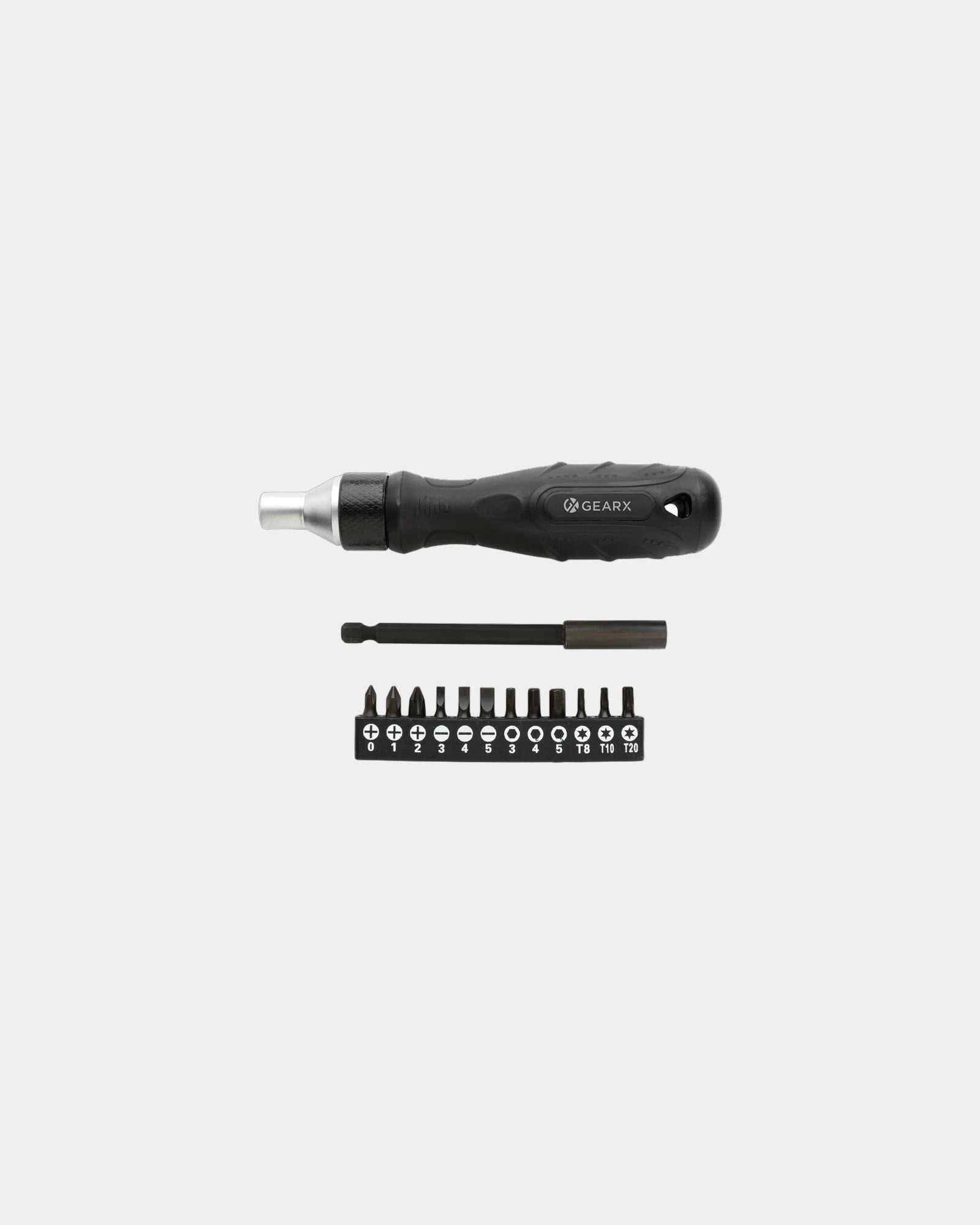 Schraubendreher Gear X mit hochwertigen Stahlbits zum Personalisieren - Schwarz