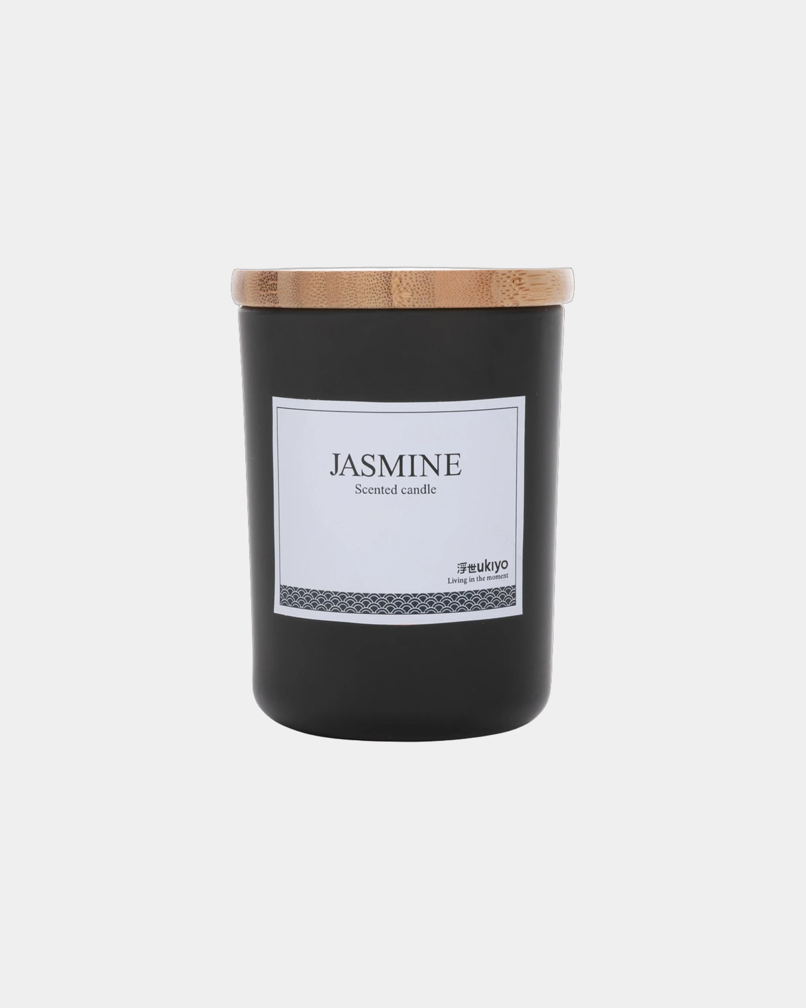 Duftkerze Glas mit Bambusdeckel Ukiyo zum Personalisieren - 3