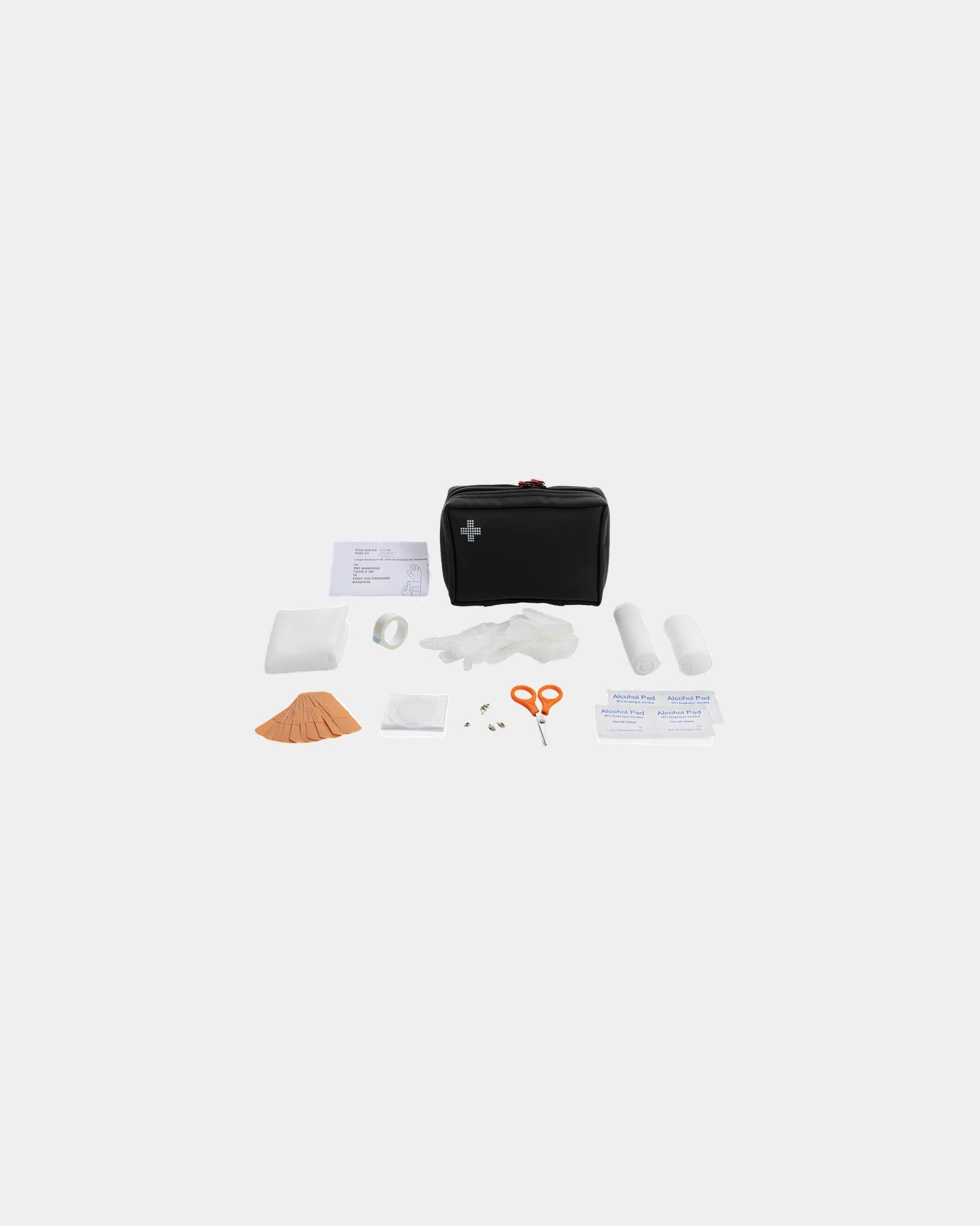 Set von Erste-Hilfe-Materialien PU recycelt zum Personalisieren - Schwarz