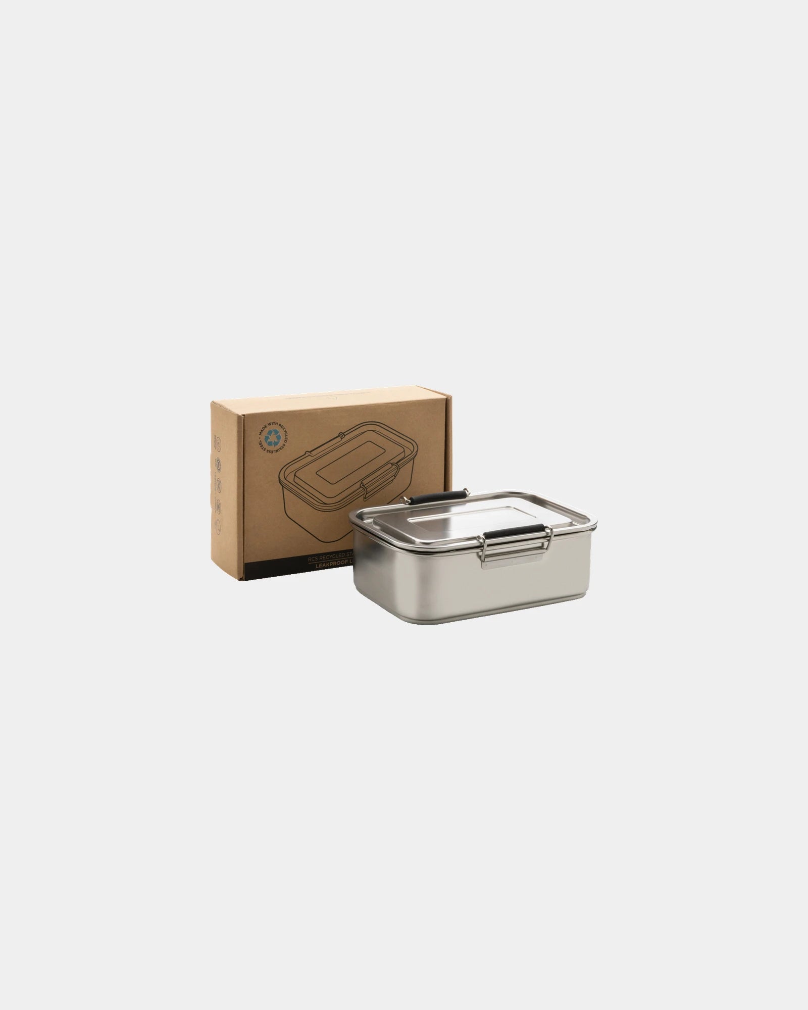 Lunchbox Edelstahl recycelt 0,8L zum Personalisieren