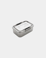 Lunchbox Edelstahl recycelt 0,8L zum Personalisieren - Silber
