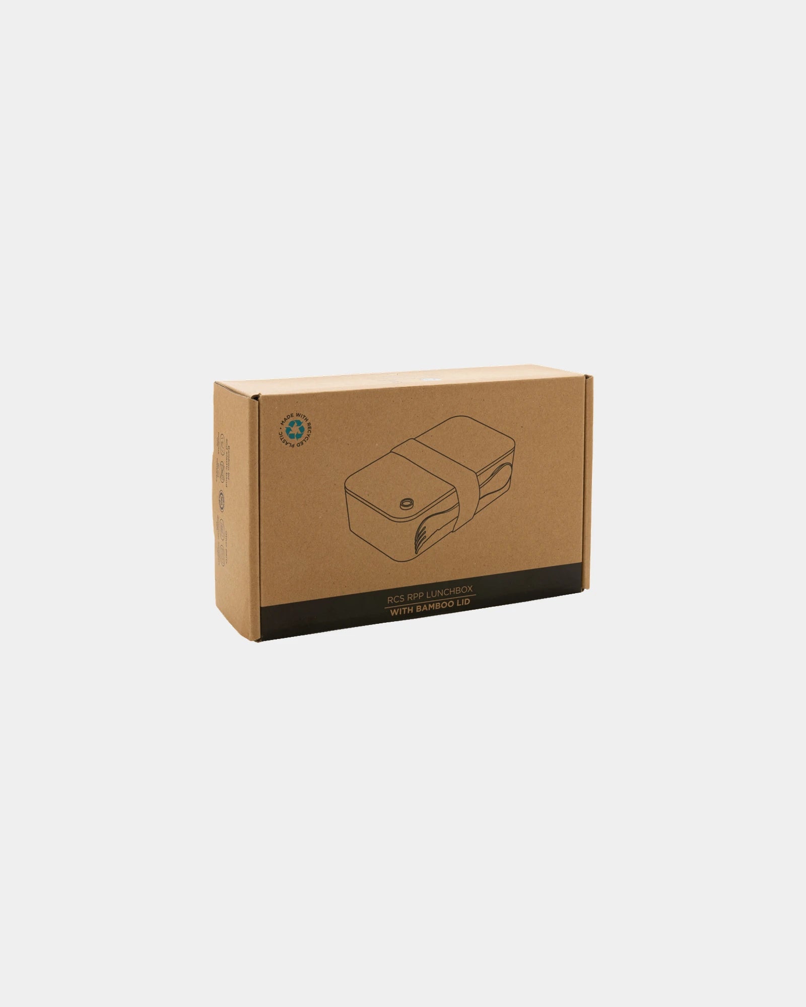 Lunchbox RPET 0,7L mit Bambusdeckel zum Personalisieren