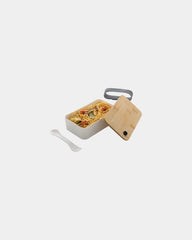 Lunchbox RPET 0,7L mit Bambusdeckel zum Personalisieren