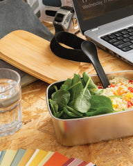 Lunchbox Edelstahl Bambusdeckel zum Personalisieren - 8