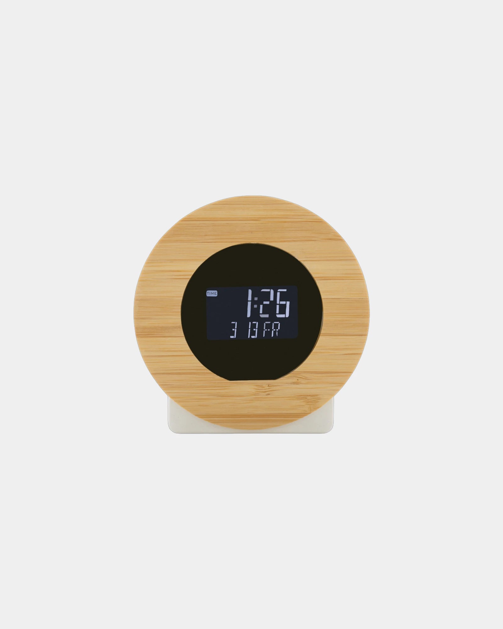 Büro-Uhr recycelt ABS FSC® Bambus zum Personalisieren - 1
