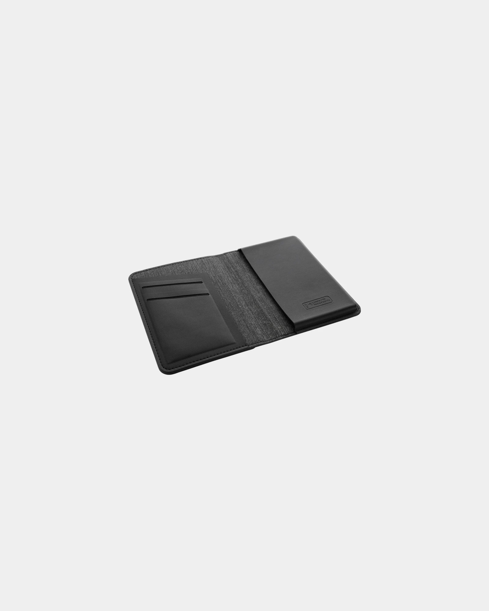 Porte-Passeport Polyester Recycelt Travelfinder zum Personalisieren - Schwarz