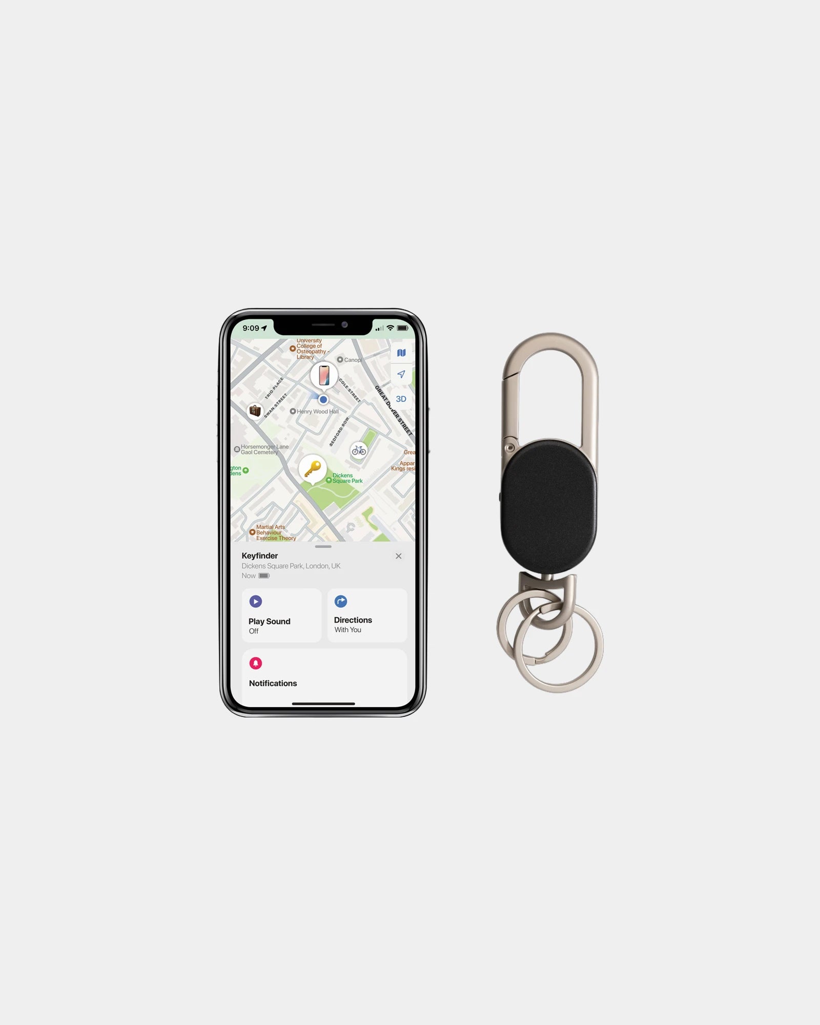 Schlüsselanhänger mit Geolokalisierung USB-C zum Personalisieren - 3