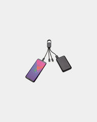 Kabel 4 in 1 mit Karabiner zum Personalisieren - 1