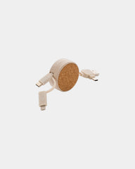 Kabel 6 in 1 Kork und Weizenfaser zum Personalisieren - Khaki