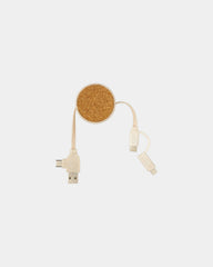 Kabel 6 in 1 Kork und Weizenfaser zum Personalisieren - 3