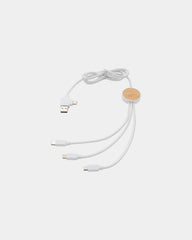 Kabel recycelt 6-in-1 TPE zum Personalisieren - Weiß