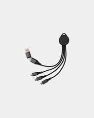 Ladekabel Aluminium recycelt 6-in-1 zum Personalisieren - Grau