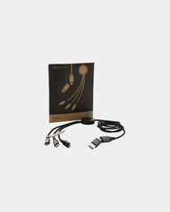 Kabel 60W 120cm 6-in-1 aus recyceltem Aluminium zum Personalisieren - 1