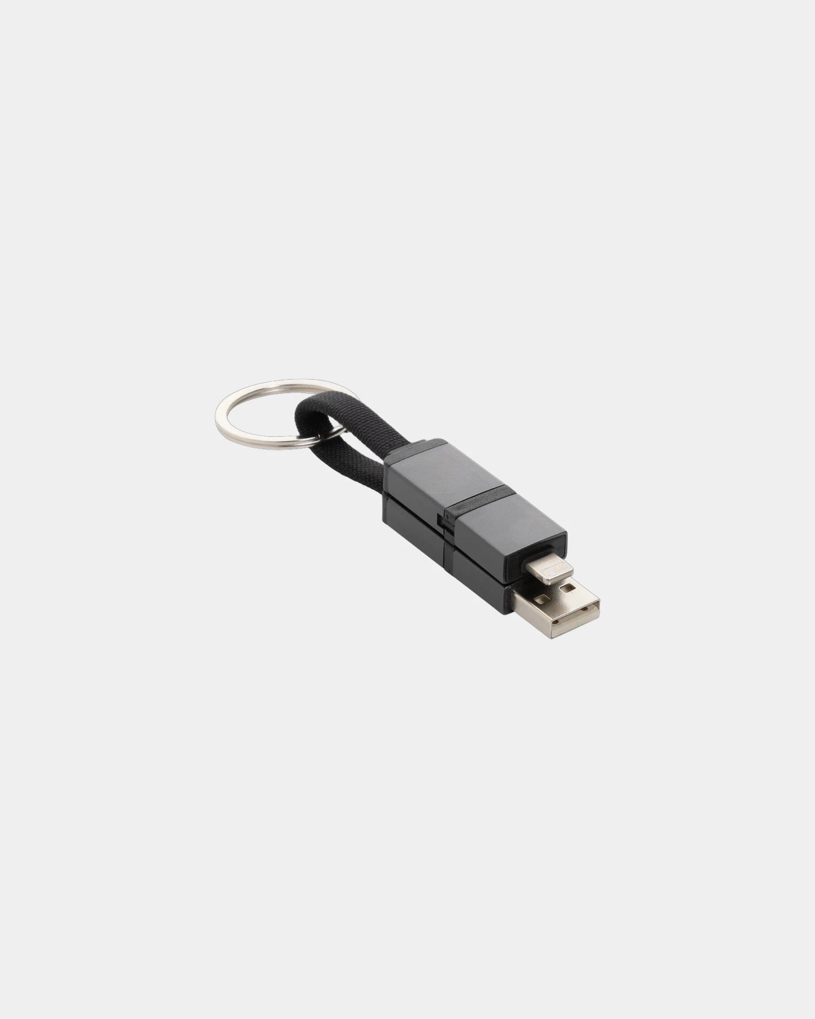 Ladekabel 4 in 1 60W Aluminium recycelt zum Personalisieren - Grau