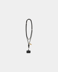 Telefonband aus rPET CarryLoop zum Personalisieren - Schwarz