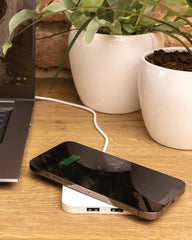 Ladegerät 10W USB aus recyceltem ABS zum Personalisieren - 5