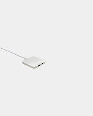 Ladegerät 10W USB aus recyceltem ABS zum Personalisieren - Weiß