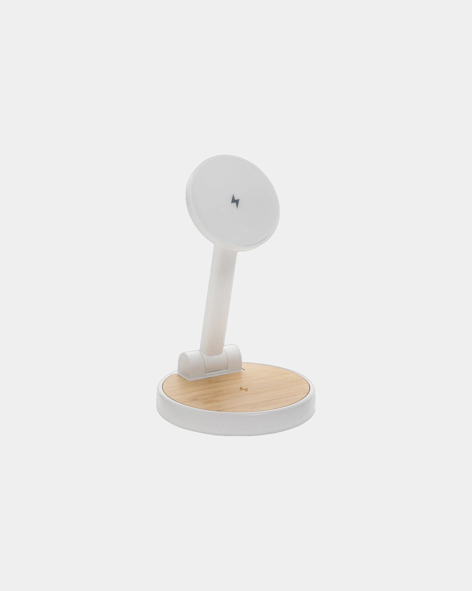 Ladegerät 15W magnetisch 2 in 1 zum Personalisieren - Weiß