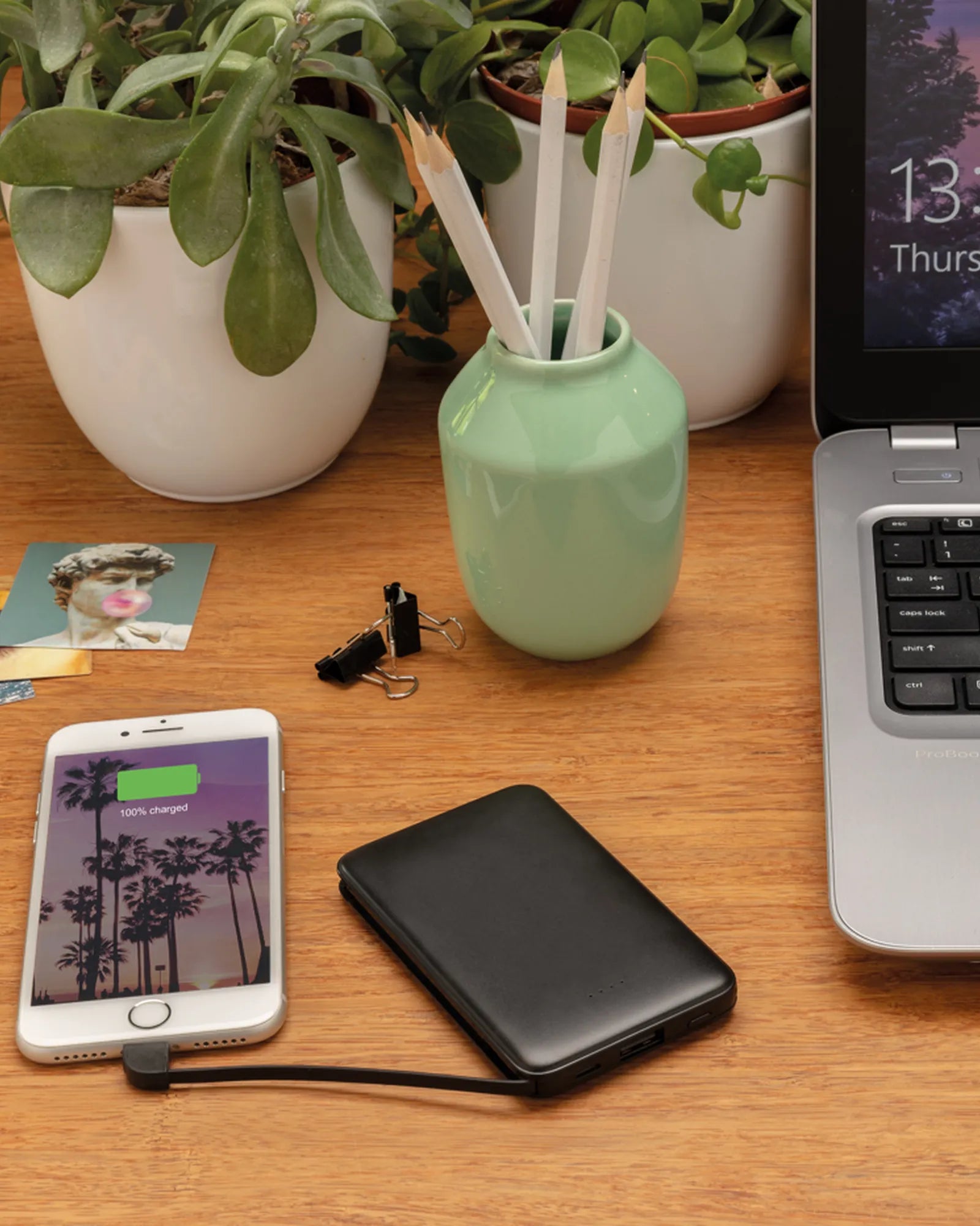 Powerbank 5000mAh ABS schwarz zum Personalisieren - 8