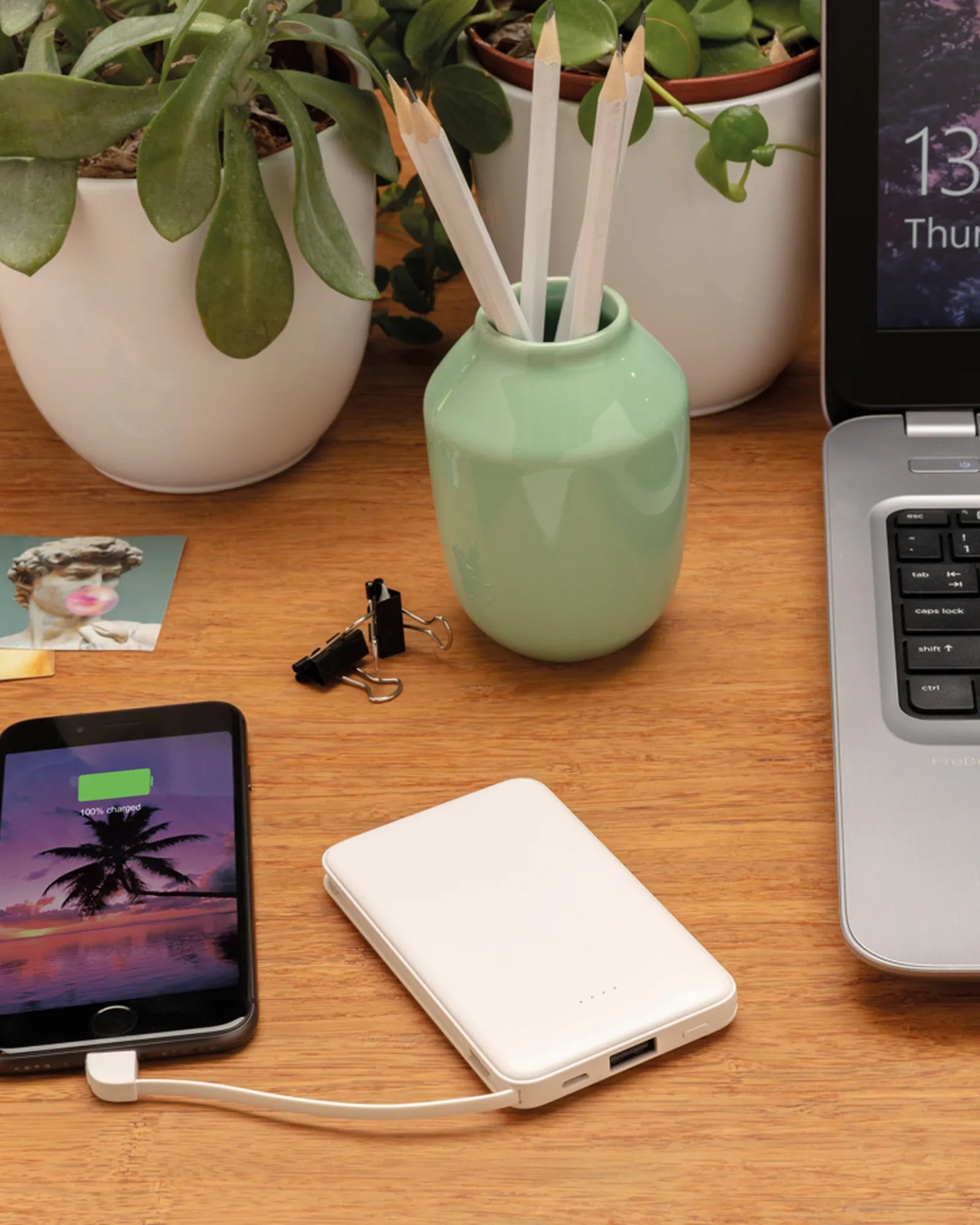 Powerbank 5000mAh ABS schwarz zum Personalisieren - 16