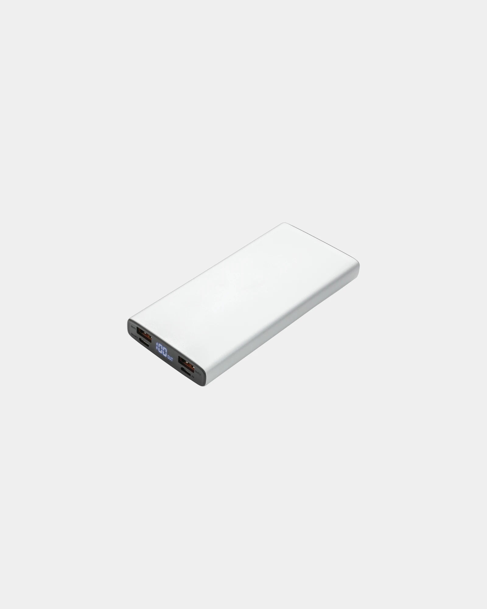 Powerbank Aluminium 10.000 mAh zum Personalisieren - Silber