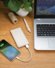 Powerbank 10.000 mAh Weizenstroh zum Personalisieren - 6