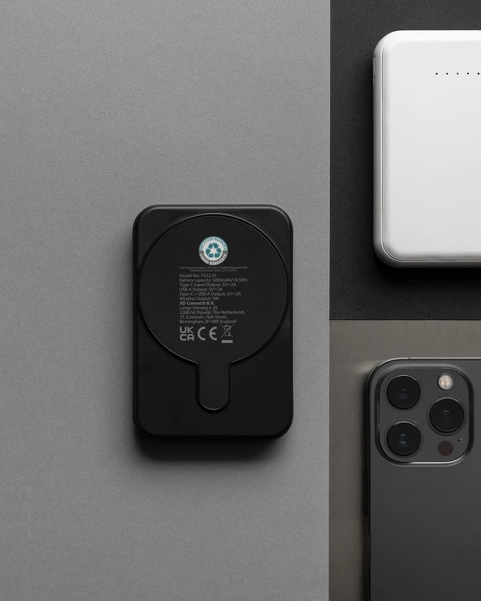 Powerbank 5000mAh recycelt RCS Stellar zum Personalisieren - 8