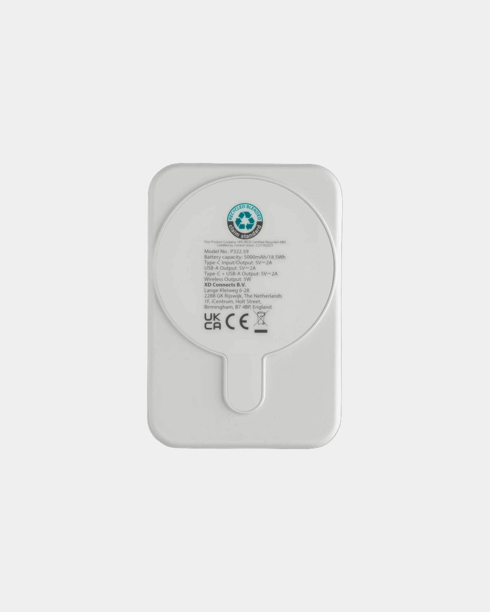 Powerbank 5000mAh recycelt RCS Stellar zum Personalisieren - 12