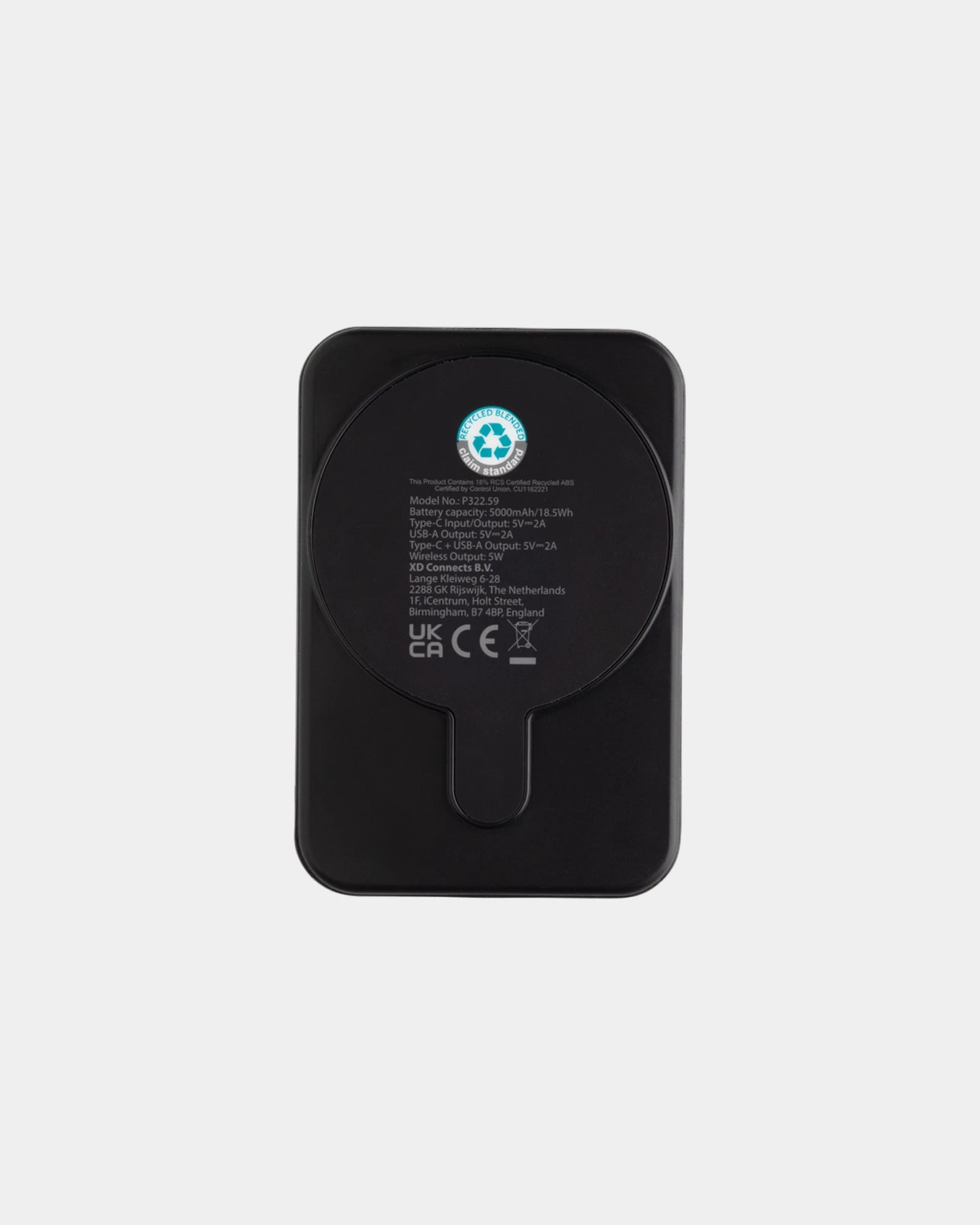 Powerbank 5000mAh recycelt RCS Stellar zum Personalisieren - 4