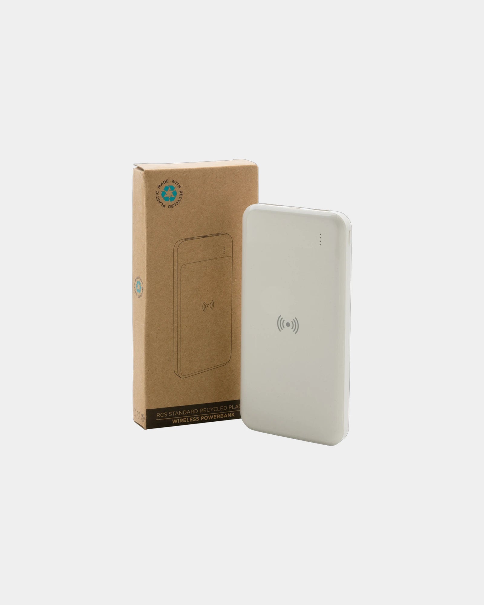 Powerbank 8000 mAh recycelt mit induktivem Laden zum Personalisieren - 13